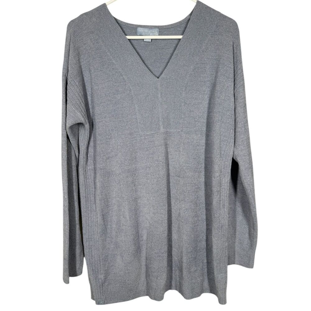 Barefoot Dreams Cozy Chic Ultra Lite Womens Blue Tunic Sweater Sz S Coastal Soft